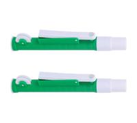 2 Pezzi Micropipetta in plastica verde per laboratorio | Volume da 10 ml, aspirazione e dispensazione affidabili, punta universale compatibile, impugnatura ergonomica, per ricerca e