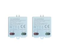 2 Pezzi Mini Alimentatore Trasformatore LED 12V 1A 12W, Voltaggio Costante,Input 100-240V AC 50/60Hz, Per Strisce LED e Luci a Bassa Tensione DC12V, Compatto 45x40x20mm