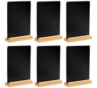 2 pezzi - Mini lavagne con supporto, segnaposto con supporto, lavagnette piccole per decorazioni da tavolo, matrimoni, feste di compleanno, numeri di tavolo, etichette per alimenti, cartelli per bache