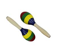 2 Pezzi Mini Maracas per Bambini Portatile Strumenti a percussione, Manici In Legno per La Festa Messicana Fiesta, Feste(D)