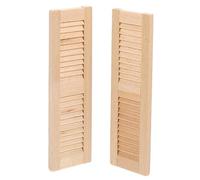 2 Pezzi Mini Mobili Blinds Persiane Arredi Per La Casa Delle Bambole Mini Cieco Casa Delle Bambole Cieca Mobili Per La Casa Delle Bambole Bambola Giocattoli Di Legno Marrone Chiaro