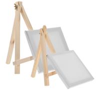 2 pezzi mini set di cavalletti per schizzi tela da pittura supporti da disegno
