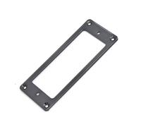 2 pezzi mini stile metallo base piatta pickup humbucker anello for chitarra elettrica montaggio interno telaio 69mm x 29,2mm cromo/nero/oro(Black 2Pcs)