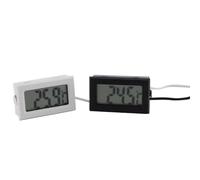 2 Pezzi Mini Termometro Elettronico Digitale da Incasso | Sonda, Montaggio su Pannello, Intervallo 50℃～110℃, per Frigorifero e Incubatrice