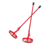 2 Pezzi Miscelatore per Vernici Rosso 40x8,5cm, Acciaio al Carbonio | Secchi in Casa, per Malta e Sapone, Tecnologia Professionale, Lunga Durata, Uso Domestico