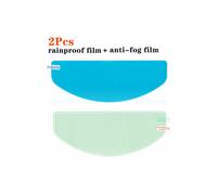 (2 pezzi misti 1) 3 stili di pellicola trasparente antiappannamento e antipioggia per casco da moto