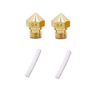 2 pezzi MK10 M7 estrusore ugello 0,4 mm e 2 kit di tubi in PTFE per stampanti 3D di ricambio