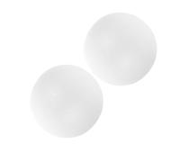 2 Pezzi Modello Torta in Schiuma a Forma di Sfera 8 Pollici Bianco | Dimostrazioni Didattiche e Allenamento Domestico, Superficie ad Alta Densità, Decorazioni Nuziali Finte