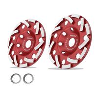 2 pezzi Mola a Tazza Diamantata 125 x 22,2 mm, Smerigliatrice a Tazza Diamantata Per Pietra, Gesso, Calcestruzzo, Mattoni, Muratura, Pietra Pomice