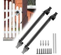 2 Pezzi Molla Chiudiporta Automatico, 36cm Chiudiporta Regolabile, Chiusura Porta Automatica con Viti per Cancelli da Giardino, Cancelli in Legno e Recinzioni Agricole, Porte Interne Ed Esterne