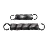 2 Pezzi Molla di estensione in acciaio per molle con gancio spring, diametro del filo 2.5mm, OD 15mm, Lunghezza 150mm, Molla di tensione di forza