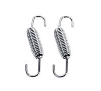 2 Pezzi Molla di Scarico Moto 65mm Lunghezza Tubo Silenziatore di Scarico Molla Girevole in Acciaio Inox Molle di Montaggio Completamente Girevoli per Moto da Cross Exhsnowmobile Moto da Cross