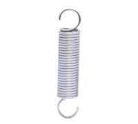 2 pezzi Molla di tensione in acciaio inox 304, molla a doppio gancio, Diametro del filo 1.5mm Diametro esterno 16mm Lunghezza 50mm, Argento, 1.5x16x50mm
