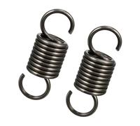 2 Pezzi Molla di trazione in acciaio Filo Diametro 3mm/ 0.12", OD 25mm/ 0.99", Libero Lunghezza 300mm/ 11.82", Molla di trazione con doppio gancio