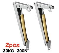 2 pezzi molle a gas 60N-200N cerniere di supporto for coperchio a chiusura ammortizzata abbassamento lento automatico sollevatori pneumatici for coperchio sicuri molle a gas(20KG 200N)