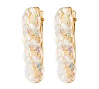 2 Pezzi Molletta per Chioma a Becco D’anatra in Acrilico e Lega Oro | Accessorio Femminile Chic, Stile Creativo e Delicato, per Decorare la Chioma un Tocco Unico