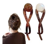 2 Pezzi Mollette Capelli Donna, Fermagli per Capelli Eleganti da Donna, Fermagli per Capelli Bambina, Accessori per Capelli Donna, Pinza Pearl di una sola parola