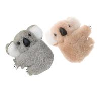 2 Pezzi Mollette Chioma Koala Piccole Khaki per Donne | Ragazze, Forma Animale, Uso Graduazione e Prom, Accessori Moda dal Profilo Grazioso