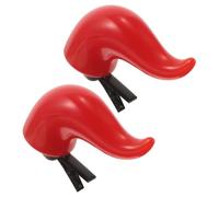 2 Pezzi Mollette per Chioma Donna Corna Rosse per Atmosfera di Halloween | Clip Leggere in Plastica e Metallo, Tenuta Sicura, Stile Gotico, per Danza e Convention