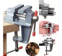 2 Pezzi Morsa da Banco Mini Morsetto da Tavolo in Lega di Alluminio Fai da Te