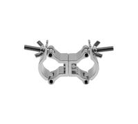 2 pezzi - Morsetto Doppio Girevole EUROLITE DEC-30DL Argento per Tubo 35mm, Proi