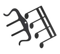 2 Pezzi Morsetto Metallico, Reggilibro Nero Anti Vento | Compositori e Studenti, Bordi Lisci e Superficie Levigata, Uso in Cucina e Pratica Domestica