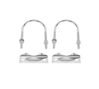 2 Pezzi Morsetto per Montaggio Antenna U-Bolt Hardware di Montaggio Morsetto per Albero 'Antenna Accessori per Staffa un Ganascia un V per Antenna