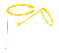 2 Pezzi Morsetto per Suina Giallo, Acciaio e Plastica | Fissaggio Sul Dorso della Scrofa, Uso Semplice in Allevamento Suino, Forma Speciale, Pratico e Stabile