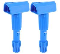 2 Pezzi Morsetto per Testa di Scopa Sostitutiva, Plastico Blu | Ricambio per Lavapavimenti, Facile Aggancio e Sgancio, Manutenzione Semplice, Pulizia Accurata, Colore Blu