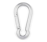 2 pezzi moschettoni 80 mm con cerniera molleggiata acciaio inossidabile V4A AISI 316 inossidabile resistente ad acqua salata moschettone di Sotech