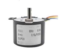 2 Pezzi Motore sincrono a Magnete Permanente in Miniatura Motore CA a Bassa velocità 1,2~50 Giri/min Ingranaggio Lento Piccolo Motore Coppia Elevata per CNC Fai da Te 3D(2PCS_1.2)