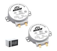 2 Pezzi Motorino Piatto Microonde TYJ50-8A7, Motore Microonde 220-240V 4W 4R/Min CW/CCW, Synchronous Motor per Piatto Girevole Forno Microonde Sostituzione Universale Compatibile Vari Elettrodomestici