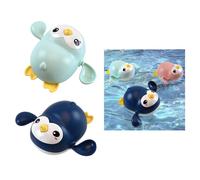 2 Pezzi Movimento a Orologeria Nuoto Animale Pinguino Giocattolo Galleggiante Da