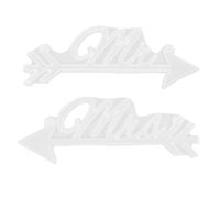 2 pezzi Mr e Mrs Lettere Stampi Stampo in silicone Stampo in resina epossidica