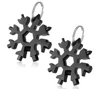 2 pezzi Multi-Tool,Multi attrezzo,Multi-Tool in Acciaio Inox,Snowflake Attrezzo,Multi Attrezzo in Acciaio Portatile,Keychain Multitoo,lStrumento Fiocco di Neve,Multi-tool Key (L)