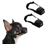 2 Pezzi Museruola Per Cane in Nylon Museruole Morbido Rete Traspirante Museruola