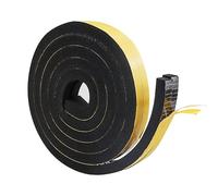 2 pezzi Nastro Autoadesivo Schiuma,12 mm (L) x 12 mm (D)Nastro sigillante autoadesivo in gommapiuma,Nero Suarnizione Impermeabile Nastro sigillante autoadesivo,per porte,finestre