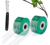 2 pezzi nastro di finitura per alberi da frutto con coltello da giardino per albero da giardino piantine verde
