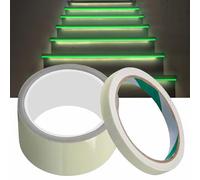2 Pezzi Nastro Luminoso Riflettente, Luminoso Nastro Adesivo, Nastro Bagliore Nel Buio, Verde Fluorescente Luminoso Nastro, Luminous Tape Glow In The Darks, Bagliore In Nastro Scuro