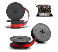 2 Pezzi Nastro Macchina da Scrivere Bobina in Nylon Bicolore Typewriters Typewriters Nastro per OKI ML80, 81, 82, 83, 92, 93, TEC EPS600, MA1100, M2600, UNDERWOOD (Doppio Cerchio)