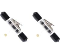 2 pezzi nero invisibile filo levitazione trucchi magici puntelli kit resistente palcoscenico strada galleggiante puntello per mago invisibile filo divaricatore utile piccolo bobina trucchi magici