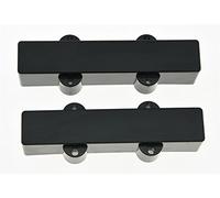 2 pezzi nero Kaish sigillato chiusa Bass pickup copre collo/ponte per 4 string Jazz J Bass