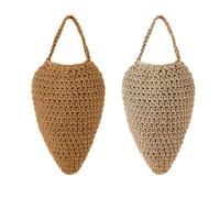 2 Pezzi Nido di Vespe, Esche per Nidi di Calabroni All'Uncinetto da Appendere, Esca per Nido Decorazione per Casa Giardino Frutteti e Patio All'Aperto