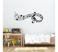 2 pezzi Nota musicale creativa Adesivi Patern Adesivi murali autoadesivi