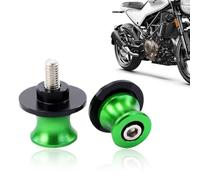 2 Pezzi Nottolini Cavalletto Moto, Universale Coppia di nottolini M8 alza moto Supporti per Forcellone Posteriore, Verde