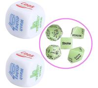 2 Pezzi Novità Gioco Dadi Dadi Casa Lavoro Dadi Giocattolo 1 Set