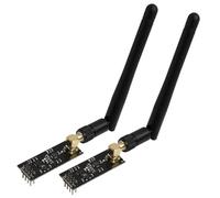 2 pezzi NRF24L01 + PA + LNA Modulo ricetrasmettitore con Antenna SMA, Comunicazione RF 2.4 GHz, Distanza fino a 1100m, Ideale per IoT e Reti Senza Licenza