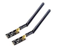 2 Pezzi NRF24L01 + PA + LNA Modulo Ricetrasmettitore RF con Antenna SMA 2.4G, Comunicazione Wireless a Lunga Distanza Fino a 1100m per Progetti IoT e Reti in Stella