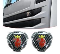 2 pezzi Nuovo Grifone Emblema Per Scania Truck Griglia Anteriore Badge Emblema Ricambio Accessori Esterni 1401610 (Carbonio)