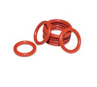 2 Pezzi O-ring in gomma rossa, 6 x 23 x 35 mm | Anello impermeabile, componente di tenuta resistente alle alte temperature